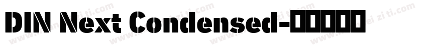 DIN Next Condensed字体转换